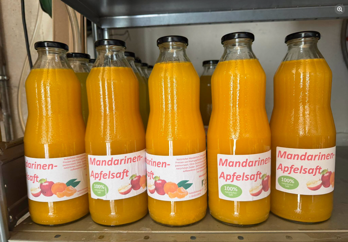 Mandarinen-Apfelsaft – Produktabbildung