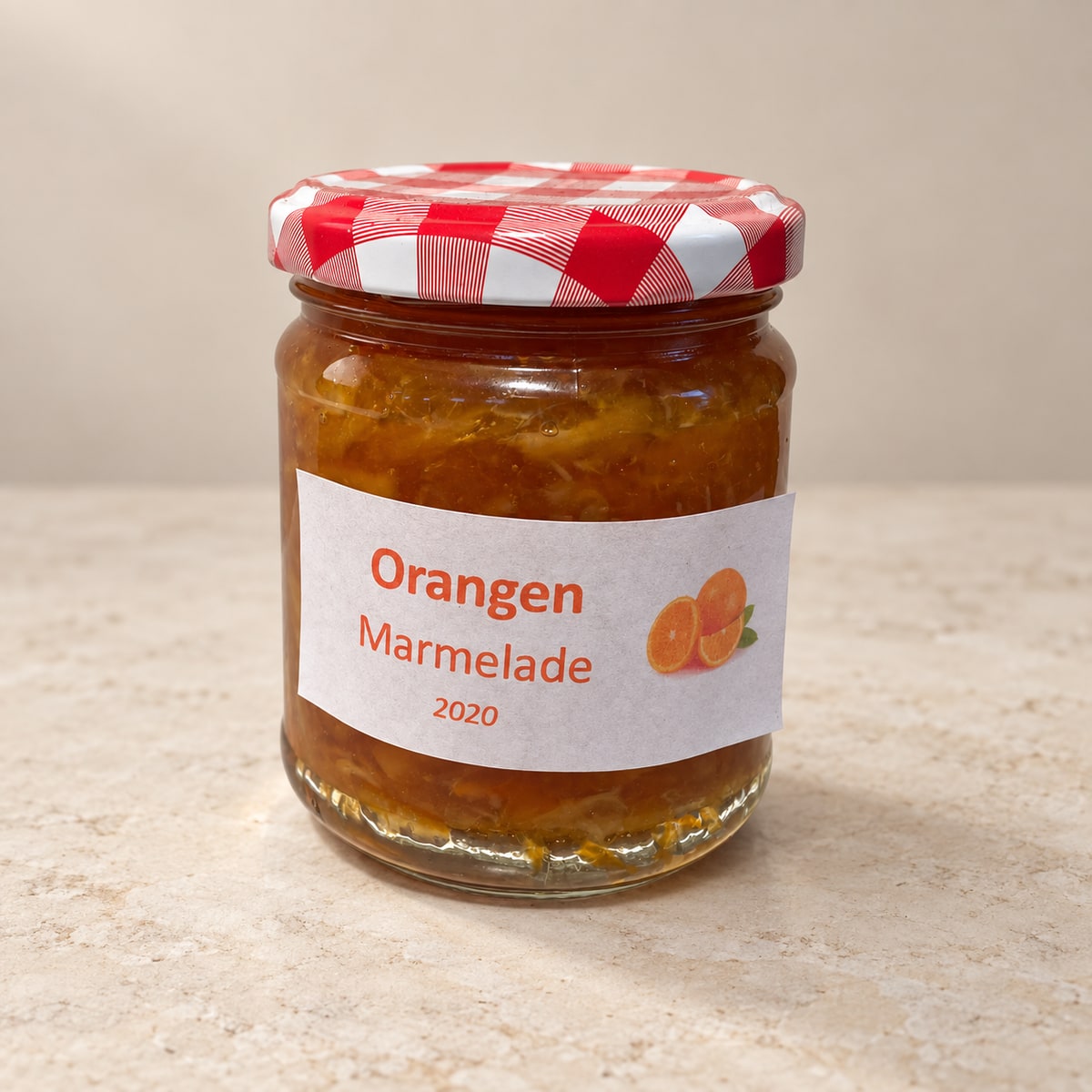 Orange Fruchtaufstrich mit Schale